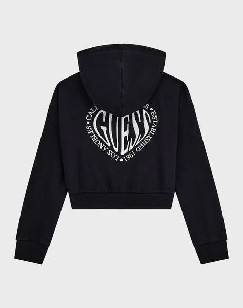 GUESS HOODED LS ACTIVE TOP W/ZIP ДЕТСКИ СУИТШЪР GIRL