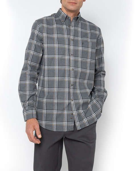 THE BOSTONIANS РИЗА COPLEY FLANNEL REGULAR FIT BigCheck FLANNEL Button-down Regular FIT