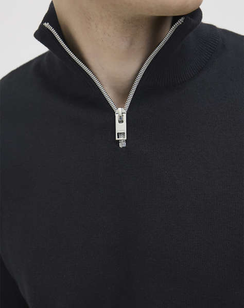 JJRE JREBCALLUM KNIT HALF ZIP SN