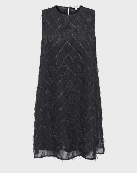 ONLY ONLFAYE LIFE SL FEATHER DRESS WVN