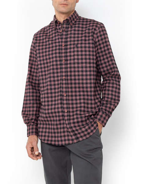 THE BOSTONIANS РИЗА MAVERICK FLANNEL REGULAR FIT MedCheck FLANNEL Button-down Regular FIT