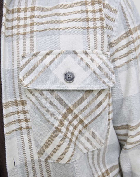 JACK&JONES JPRRAYLE MELANGE CHECK L/S OVERSHIRT SN