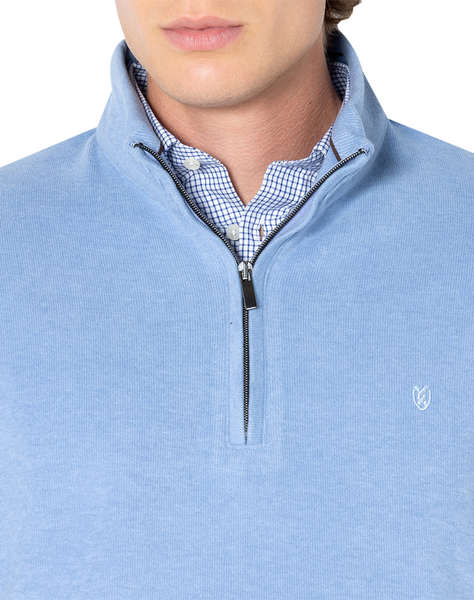 THE BOSTONIANS COTTON SWEATSHIRT HALF ZIP REGULAR FIT