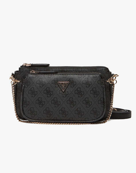 GUESS NOELLE II DBL POUCH CROSSBODY ДАМСКА ЧАНТА (Размери: 24 x 13 x 5см.)