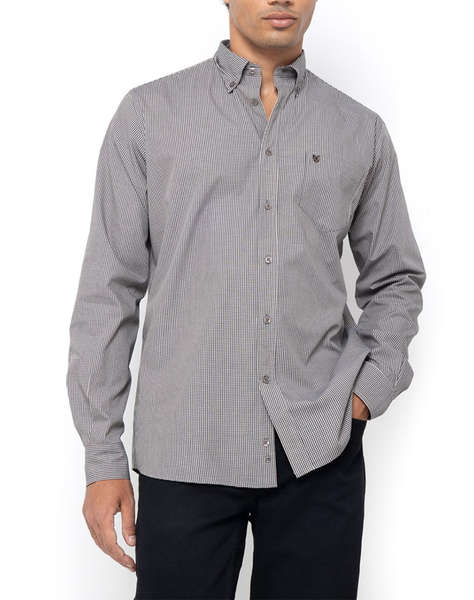 THE BOSTONIANS РИЗА CHESTER ПОПЛИН REGULAR FIT MiniCheck POPLIN Button-down Regular Fit