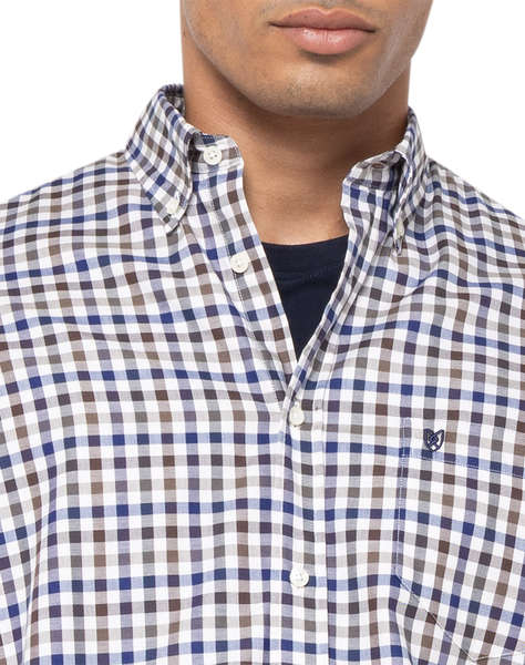 THE BOSTONIANS РИЗА MAVERICK TWILL REGULAR FIT MedCheck TWILL Button-down Regular FIT