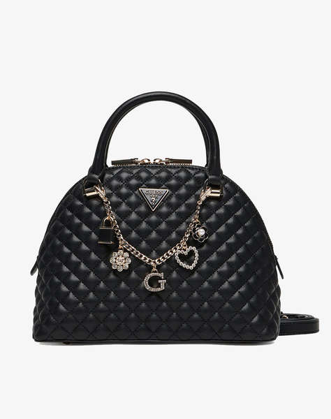 GUESS EVERLEE DOME SATCHEL WOMEN''S BAG
