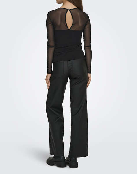 ONLY ONLHEART-BECKI L/S MIX TOP WVN