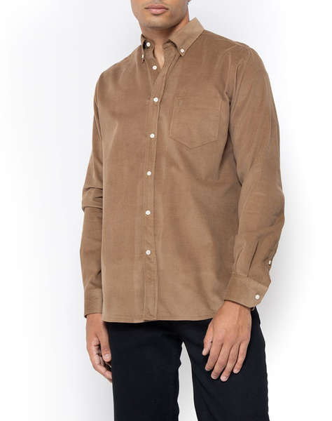 THE BOSTONIANS РИЗА REGULAR FIT PLAIN CORDUROY Button-down Regular FIT