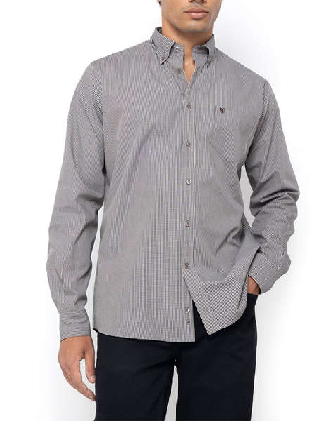 THE BOSTONIANS РИЗА CHESTER ПОПЛИН REGULAR FIT MiniCheck POPLIN Button-down Regular Fit