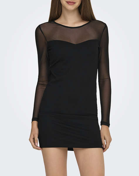 ONLY ONLHEART-BECKI L/S MIX BODYCONDRESS WVN