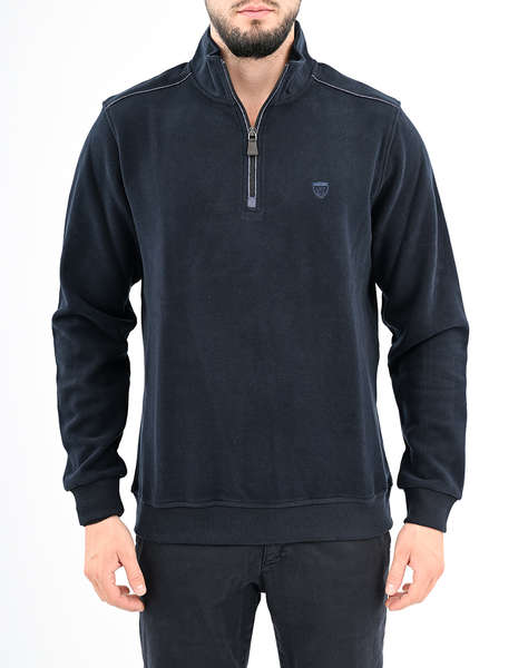 LEXTON SWEATSHIRT POLO ZIP 70%ПАМУК-30%ПОЛИ.