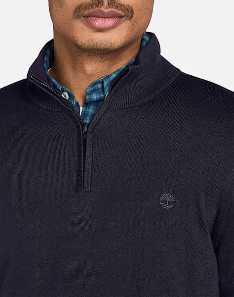 TIMBERLAND WILLIAMS RIVER Cotton YD 1/4 Zip Sweater