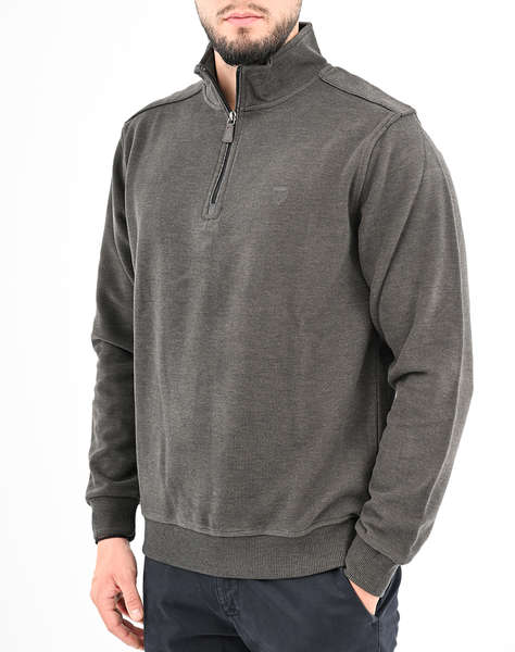 LEXTON SWEATSHIRT POLO ZIP 70%ПАМУК-30%ПОЛИ.
