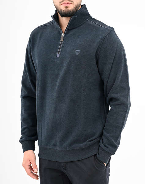 LEXTON SWEATSHIRT POLO ZIP 70%ПАМУК-30%ПОЛИ.
