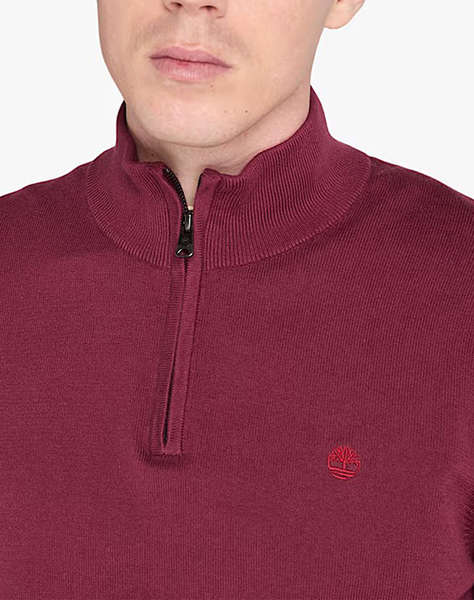TIMBERLAND WILLIAMS RIVER Cotton YD 1/4 Zip Sweater