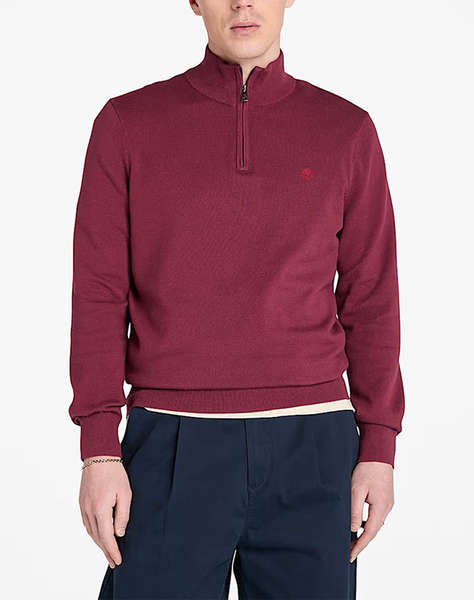 TIMBERLAND WILLIAMS RIVER Cotton YD 1/4 Zip Sweater