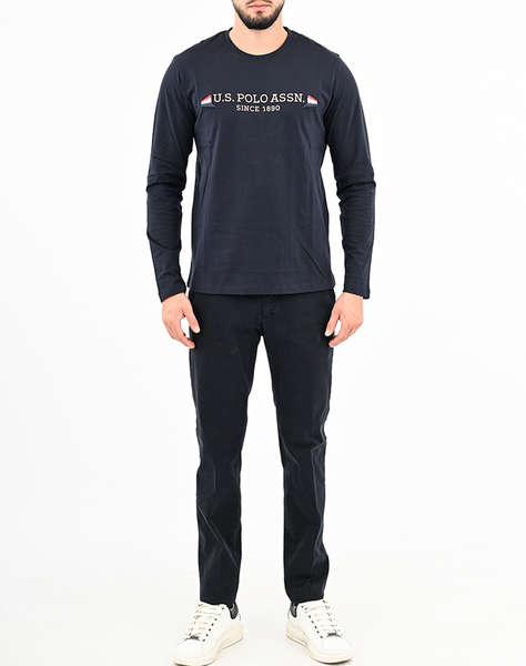 US POLO ASSN JOEL 001016 E63B T SHIRT LS МЪЖКА БЛУЗА