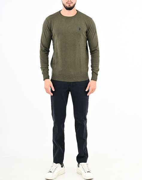 US POLO ASSN MAX 000390 EH33 BASIC FLEECE ROUND NECK МЪЖКИ СУИТШЪРТ