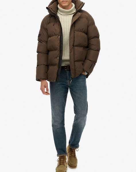 SUPERDRY D2 SDSW HOODED 5 BAFFLE SPORTS PUFFER МЪЖКО ЯКЕ