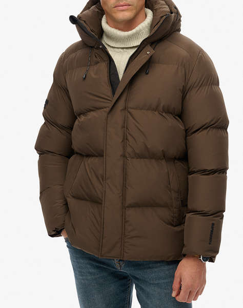 SUPERDRY D2 SDSW HOODED 5 BAFFLE SPORTS PUFFER МЪЖКО ЯКЕ