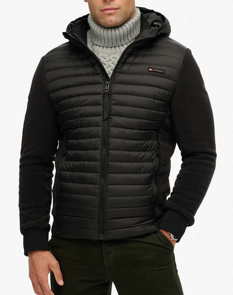 SUPERDRY D1 SDSW HOOD STORM FLEECE HYBRID JKT МЪЖКО ЯКЕ