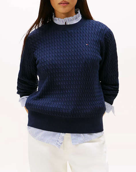 TOMMY HILFIGER CO CABLE C-NK LS SWEATER