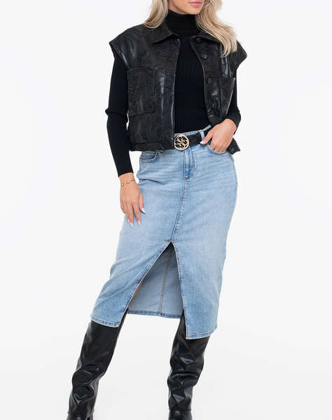 GUESS CHANTAL PU EMBRO VEST ДАМСКО ЯКЕ