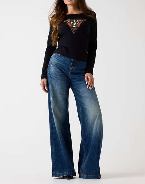 GUESS LS CN LEO TRIANGLE TEE ДАМСКА БЛУЗА