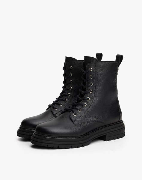 TOMMY HILFIGER TH PLAQUE PEBBLE LACE BOOT WARM