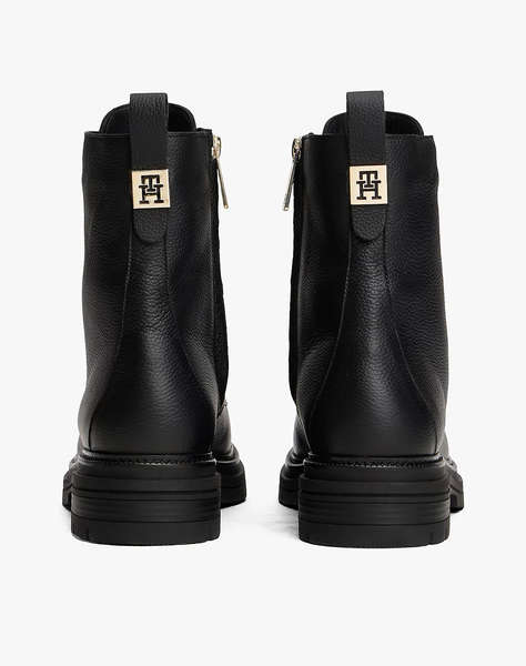 TOMMY HILFIGER TH PLAQUE PEBBLE LACE BOOT WARM