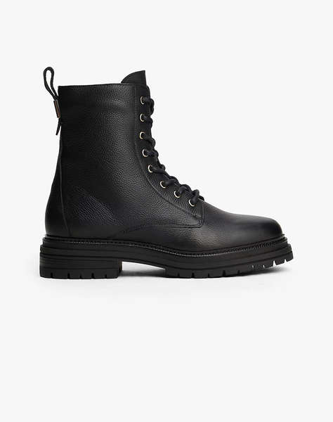 TOMMY HILFIGER TH PLAQUE PEBBLE LACE BOOT WARM