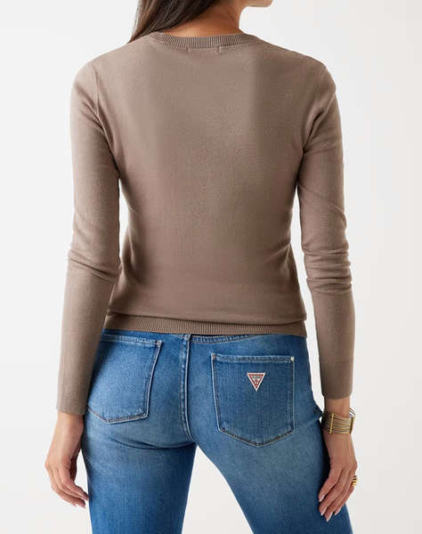 GUESS LS CN REYNA LOGO SWTR ПЛЕТЕНИ ДАМСКИ ДРЕХИ