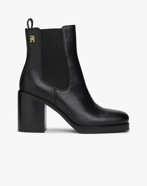 TOMMY HILFIGER SQUARE TOE CHELSEA HIGH BLOCK HL