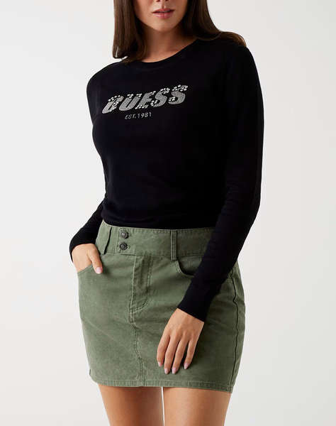 GUESS LS CN REYNA LOGO SWTR ПЛЕТЕНИ ДАМСКИ ДРЕХИ