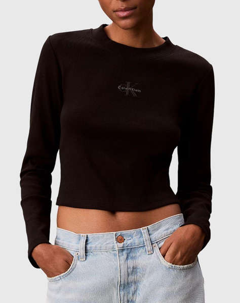 CALVIN KLEIN A- LS MONOGRAM BABY TEE