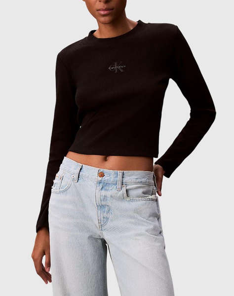 CALVIN KLEIN A- LS MONOGRAM BABY TEE