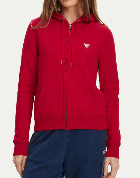 GUESS JEANS GJ ZIP HOOD REG MINI TRI SWEAT ДАМСКА ЖИЛЕТКА