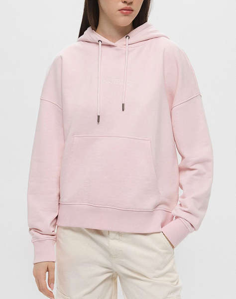 GUESS JEANS GJ OVER HOOD EMBRO SWEATSHIRT WOMEN''S SWEATSHIRT