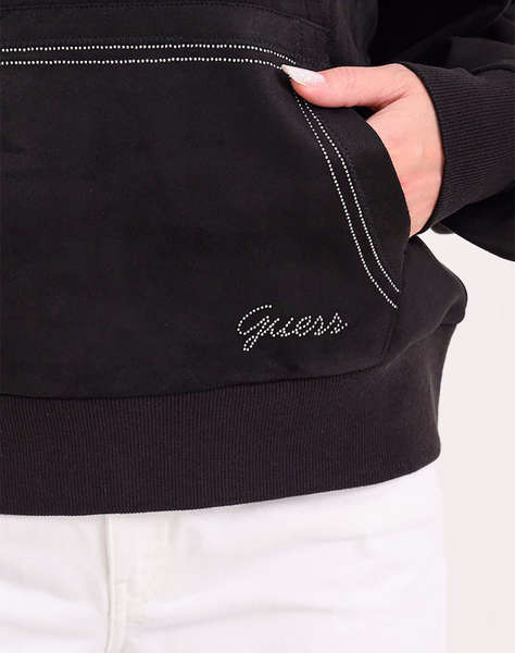GUESS HOODED SCUBA SWEATSHIRT WOMEN''S SWEATSHIRT