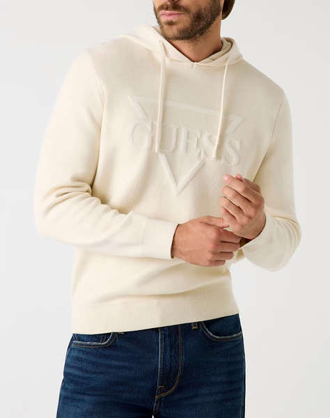 GUESS JOBY HOODIE FRENCH TERRY SWTR KNITTED MEN''S