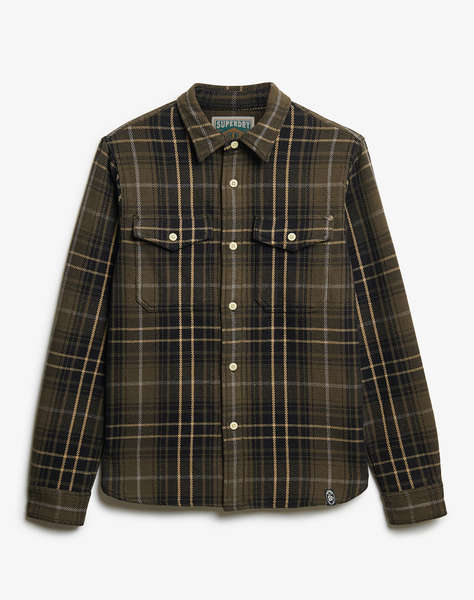 SUPERDRY D3 STUD MERCHANT HEAVY CHECKED SHIRT МЪЖКА РИЗА