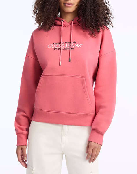 GUESS JEANS GJ HOOD OS AMERICAN TR SWEAT WOMEN''S SWEATSHIRT