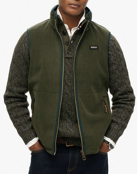 SUPERDRY D3 OVIN ESTATE FLEECE GILET МЪЖКО ЯКЕ