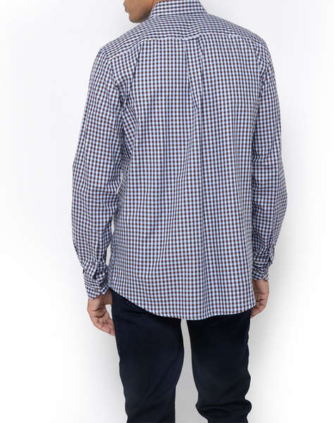 THE BOSTONIANS РИЗА MAVERICK TWILL REGULAR FIT MedCheck TWILL Button-down Regular FIT
