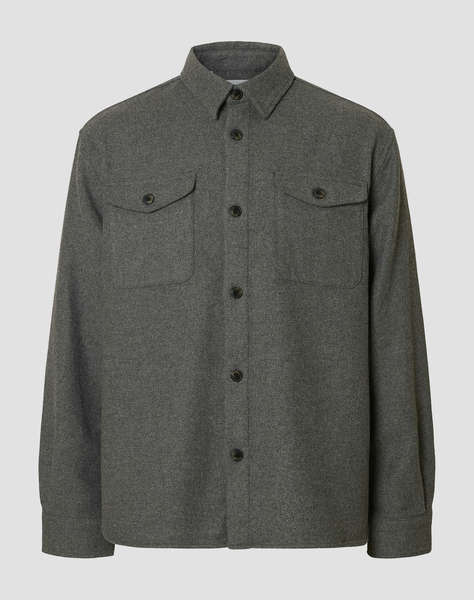 SELECTED SLHRLXPABLO WOOL BLEND OVERSHIRT