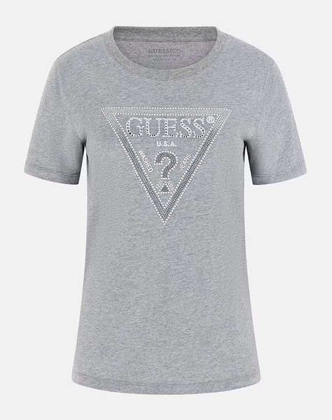 GUESS SS CN KRYSTAL TRIANGLE TEE ДАМСКА БЛУЗА