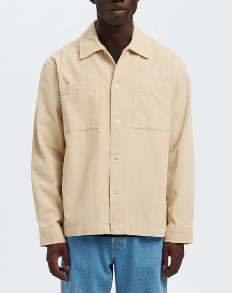 SELECTED SLHREGTATE CORD OVERSHIRT