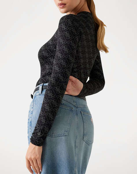 GUESS LS TEODORA LOGO BODY WOMEN''S BODYSUIT