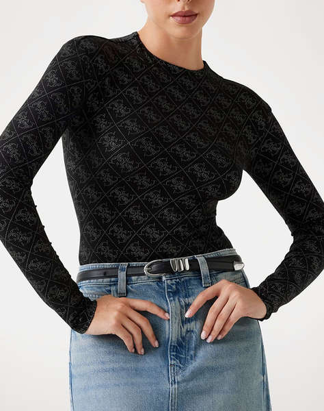 GUESS LS TEODORA LOGO BODY WOMEN''S BODYSUIT